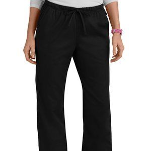 XS-TALL BLACK, AUTH CHEROKEE WORKWEAR WOMEN'S FLARE LEG PANT, STYLE 4101T
